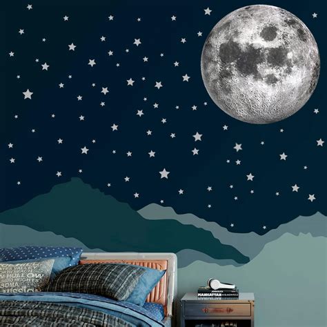 moon and stars wall stickers|moon stickers amazon.